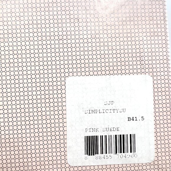 SJP Sarah Jessica Parker 41.5 EU Simplicity Pink Suede Leather Pumps Heels Shoes - Picture 15 of 16